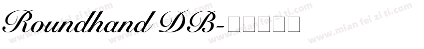 Roundhand DB字体转换
